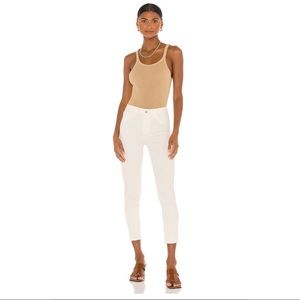 L’agence Margot high rise skinny ankle jean in vintage white